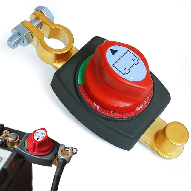 🔋 CIOXSOIO Batteriehauptschalter | Auto Batterie Trennschalter 12V-48V 🔌