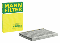 🌿 MANN-FILTER CUK 2862 Innenraumfilter/Kabinenluftfilter - Pollenfilter mit Aktivkohle - für Pkw + Transporter CUK Single 🌬️