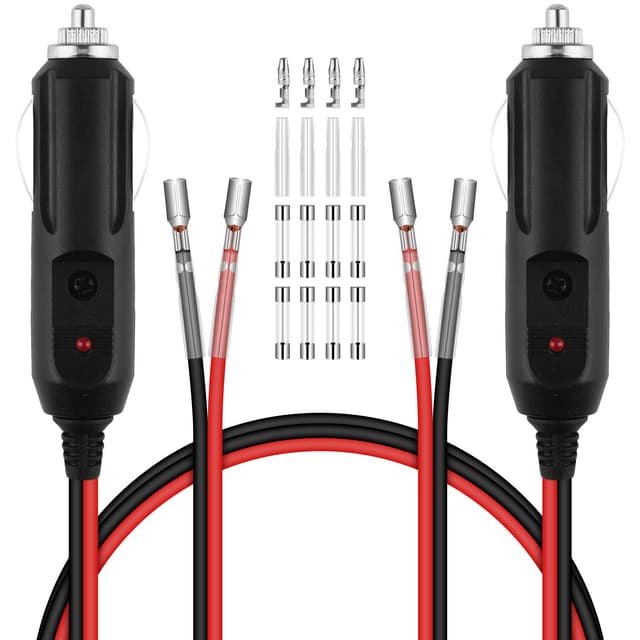 🔥 URAQT Zigarettenanzünder Stecker 2 Stück 12V 24V Autostecker mit LED Licht 🔥