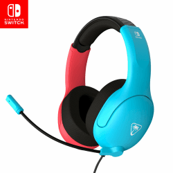 🎮 Turtle Beach Airlite Fit Neon Blau und Rot Wired Gaming Headset 🎧