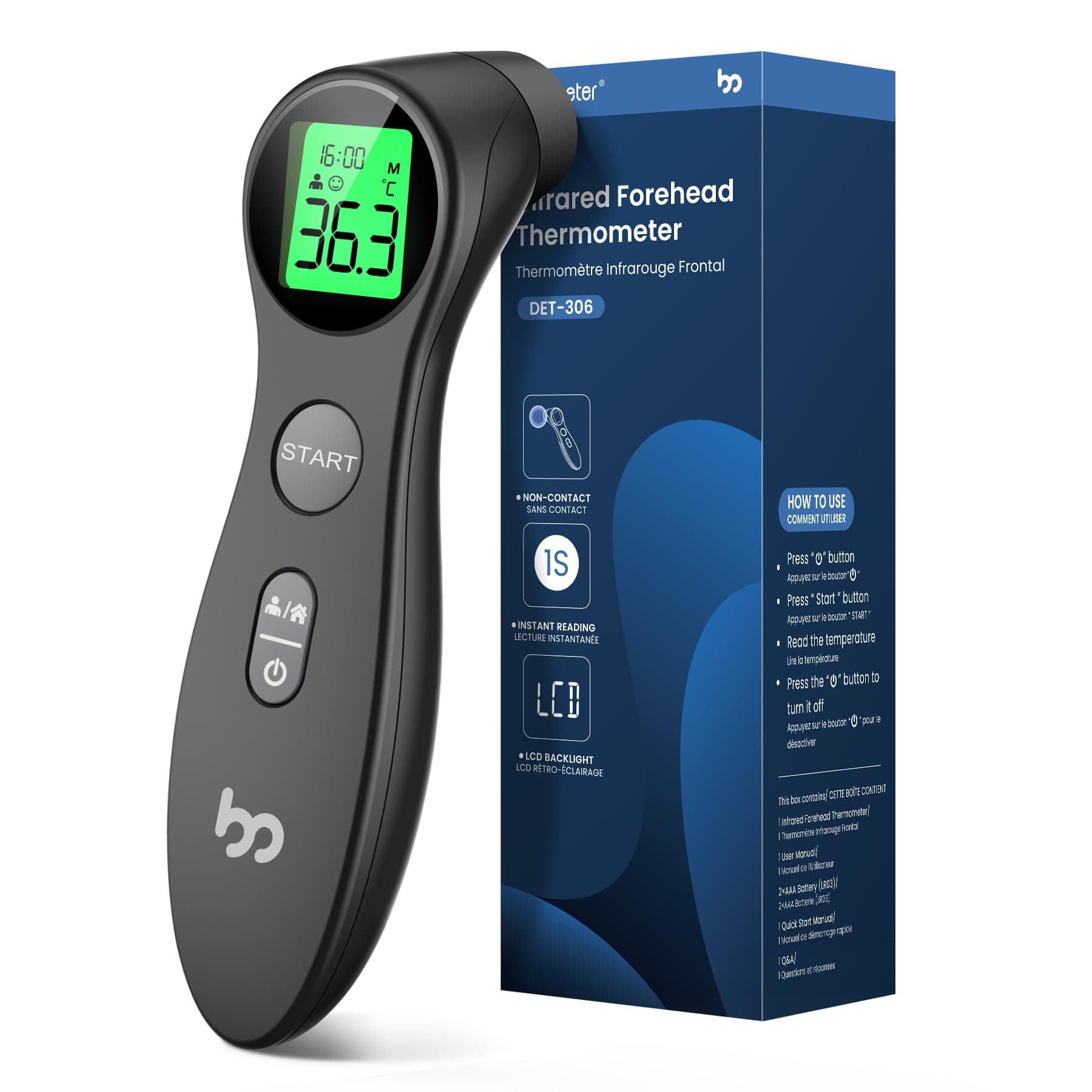🌡️ Kontaktloses Fieberthermometer für die ganze Familie! 🚼👶👦👩