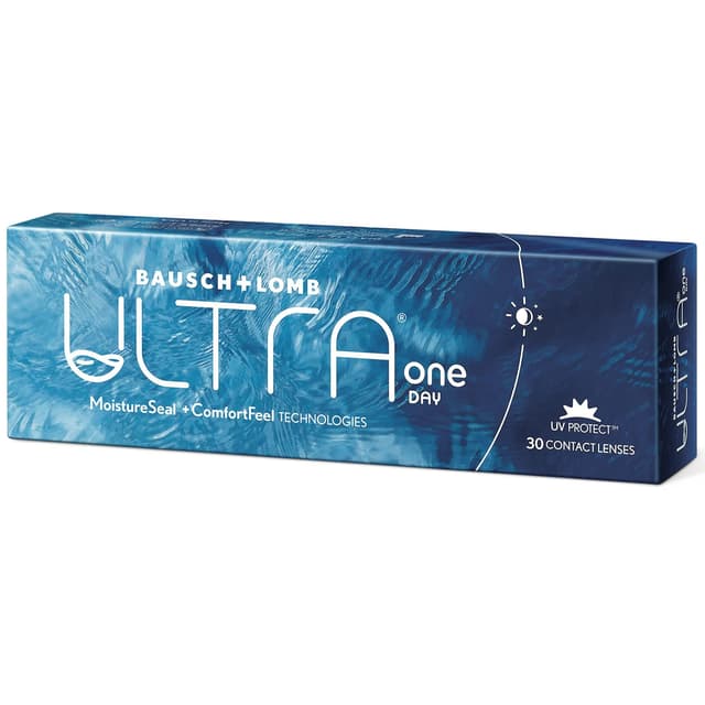 Bausch + Lomb ULTRA ONE DAY | Premium Kontaktlinsen | 30 Stück | -2,50 Dioptrien