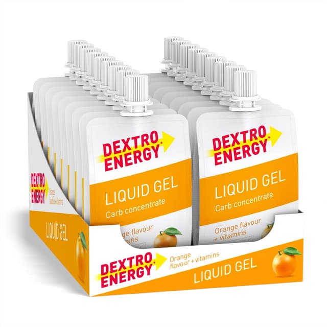 DEXTRO ENERGY LIQUID GEL ORANGE + VITAMINS - 18x60ml (18er Pack) 🍊💪