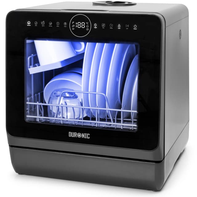 🌟 Duronic DW5 BK Tischgeschirrspüler 🌟 Mini Spülmaschine für kleine Küchen und Wohnmobile 🌟