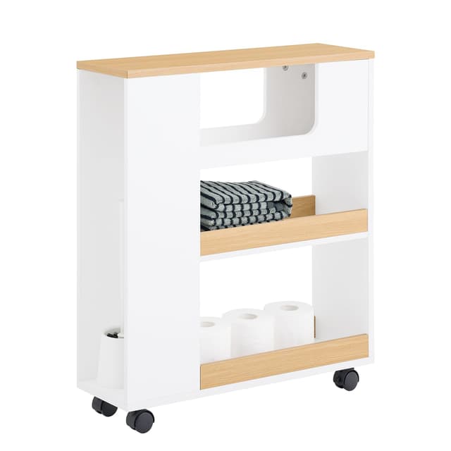 🌟 SoBuy Nischenregal mit 3 Schubladen Küchenregal 🛒