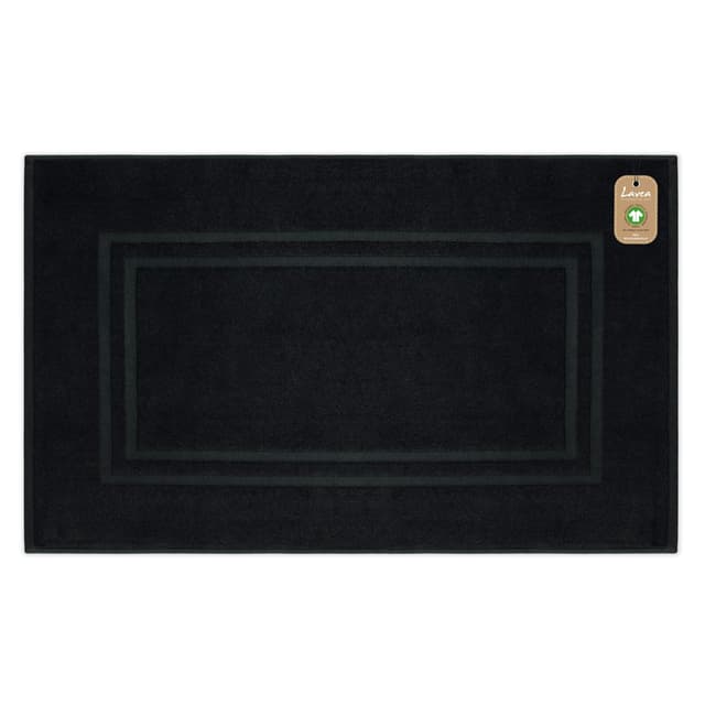 🛁🖤 Lavea Badematte, Badteppich, Duschvorleger - Premium Frotteeserie Bali