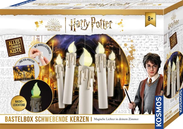 🧙‍♂️🕯️ Kosmos 604646 Harry Potter Schwebende Kerzen - Zauberhaftes Bastelset für Kinder ab 8 Jahren