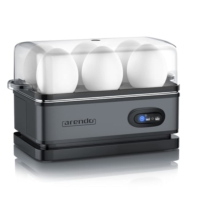 Arendo Eierkocher Edelstahl mit Warmhaltefunktion - Cool Grey 🥚🍳