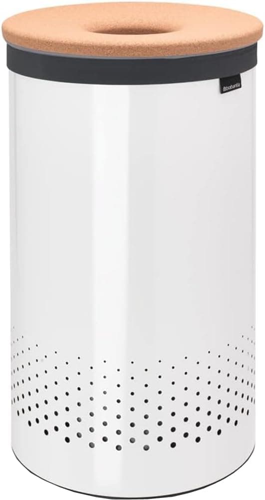 🌟 Brabantia Wäschekorb - Quick-Drop-Öffnung - 60L - Weiss