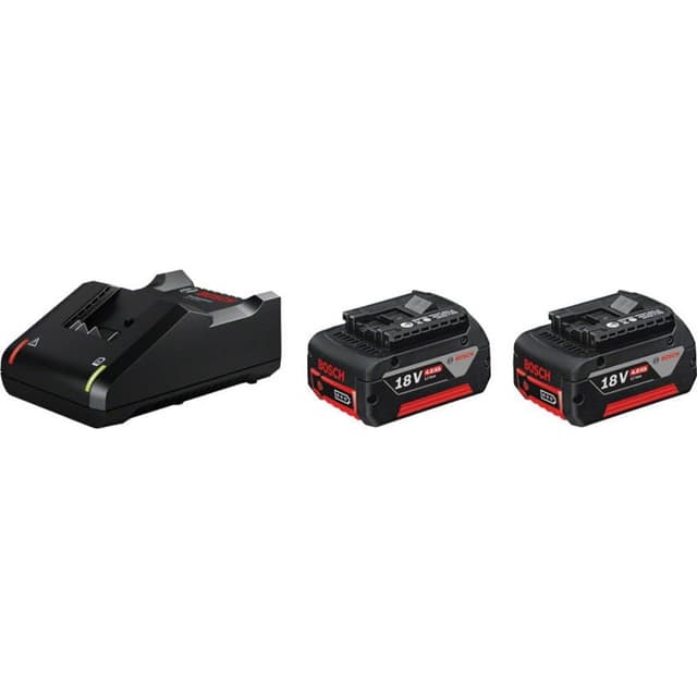 🔋 Bosch Professional 18V System Akku Starter-Set: 2x GBA 18V 4.0Ah Akku und Schnellladegerät GAL 18V-40