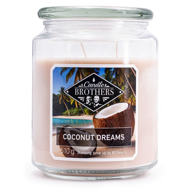 Candle-Brothers Große Duftkerze im Glas | Coconut Dreams 🥥 | Geschenk für Frauen