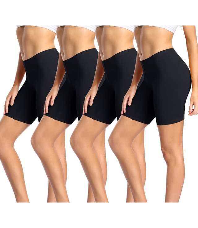 🌟 Wirarpa Radlerhose Damen Kurz 4er Pack - Upgrade mit breiterem Bund und weichem Material 🚴‍♀️