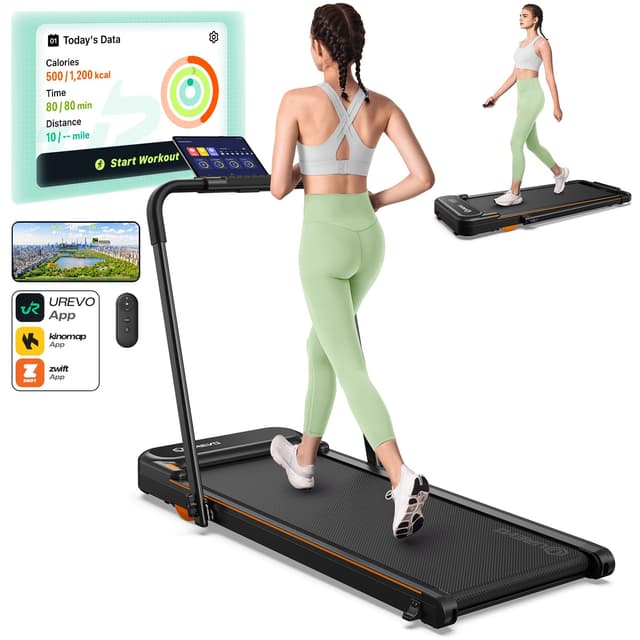 🏃‍♂️ UREVO 2-in-1 Laufband für Zuhause mit APP 📱