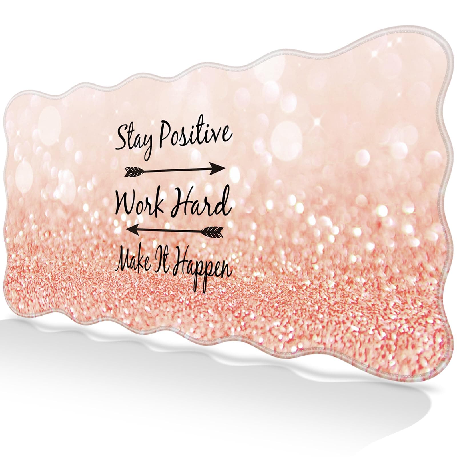 Abetcabe Mauspad XXL 900 x 400mm Champagner-Stay Positive 🌟