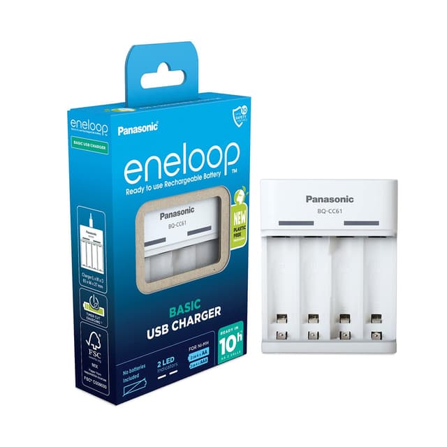 🔋🔌 Eneloop Basic USB-Ladegerät Deal: Ladezeit 10 Stunden ⚡