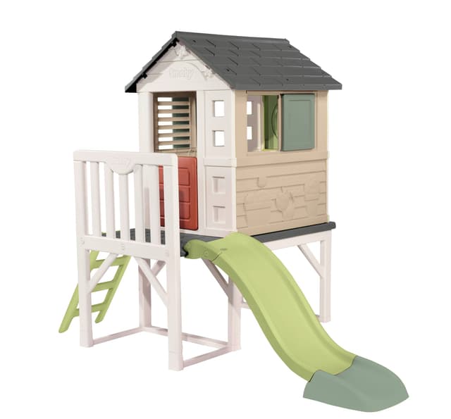 Smoby Life - Stelzenhaus mit 64% Recycling Anteil und Rutsche 🏠