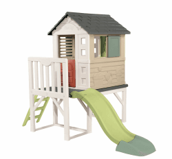 Smoby Life - Stelzenhaus mit 64% Recycling Anteil und Rutsche 🏠