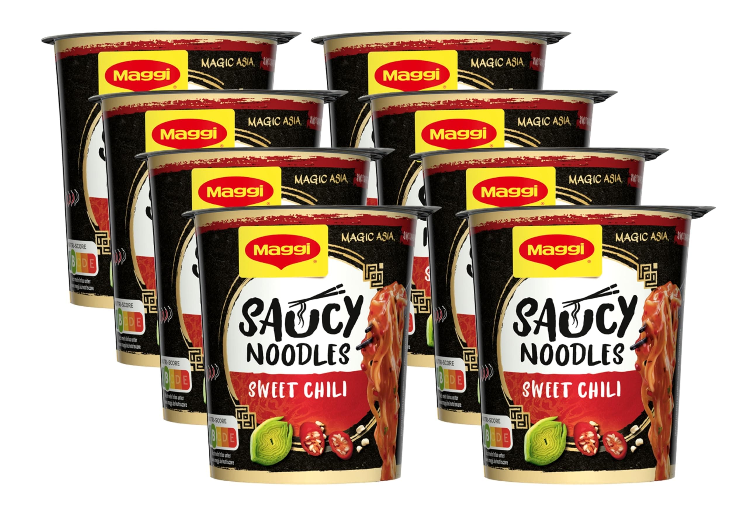 🍜 Maggi Magic Asia Saucy Noodles Sweet Chili, 8er Pack (8x75g) 🌶️🍯