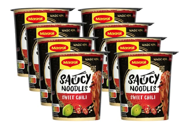 🍜 Maggi Magic Asia Saucy Noodles Sweet Chili, 8er Pack (8x75g) 🌶️🍯