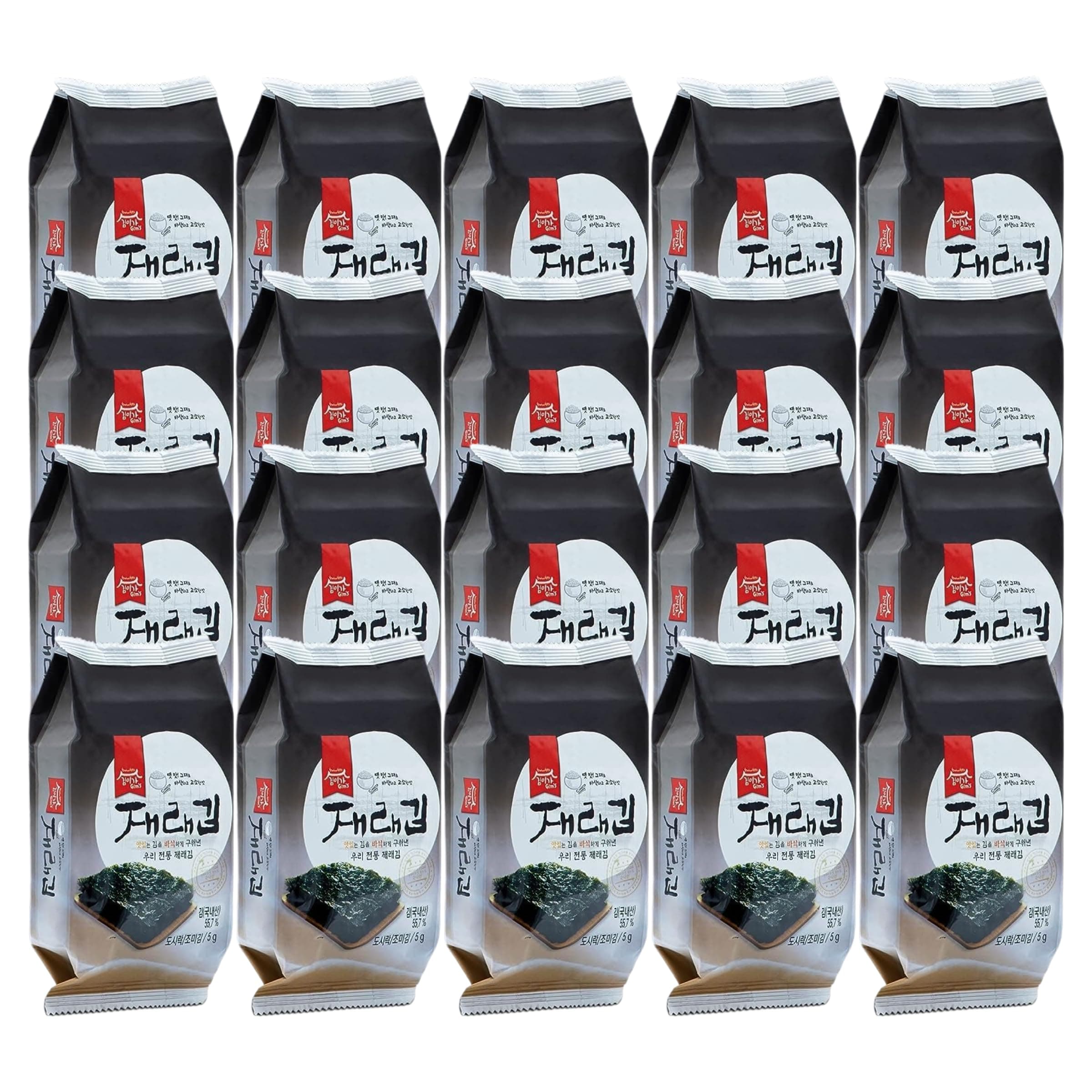 Gerösteter Seetang Snack 5g x 20er | Vegan & natürlich | Nur 4 Zutaten