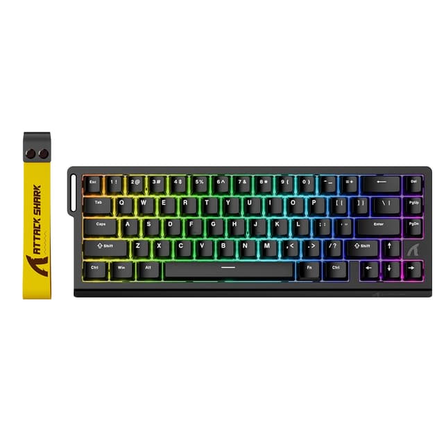 🦈🎮 ATTACK SHARK X68 HE 8000Hz Rapid Trigger-Tastatur 🌈🖱️