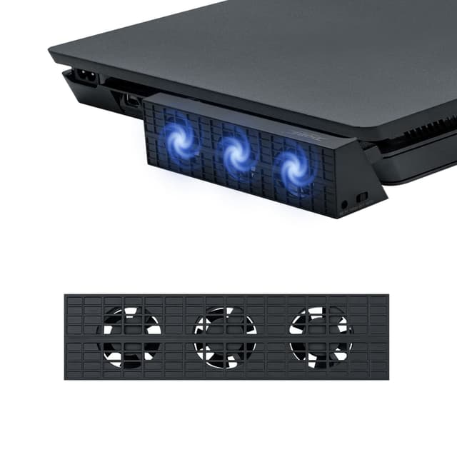 🎮 Mcbazel Intelligenter Externer Automatischer Temperatur Regler 3 Lüfter Kühlventilator für PS4 Slim
