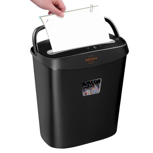 🔥 Superangebot! Mikro-Cut Aktenvernichter von VidaTeco - 10 Blatt, P-4 Sicherheitsstufe 📄🔒