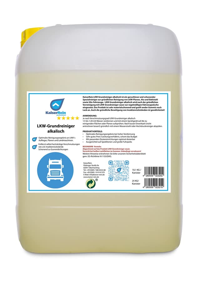 🚚 KaiserRein LKW-Grundreiniger alkalisch 10,1 kg - Spezialangebot!