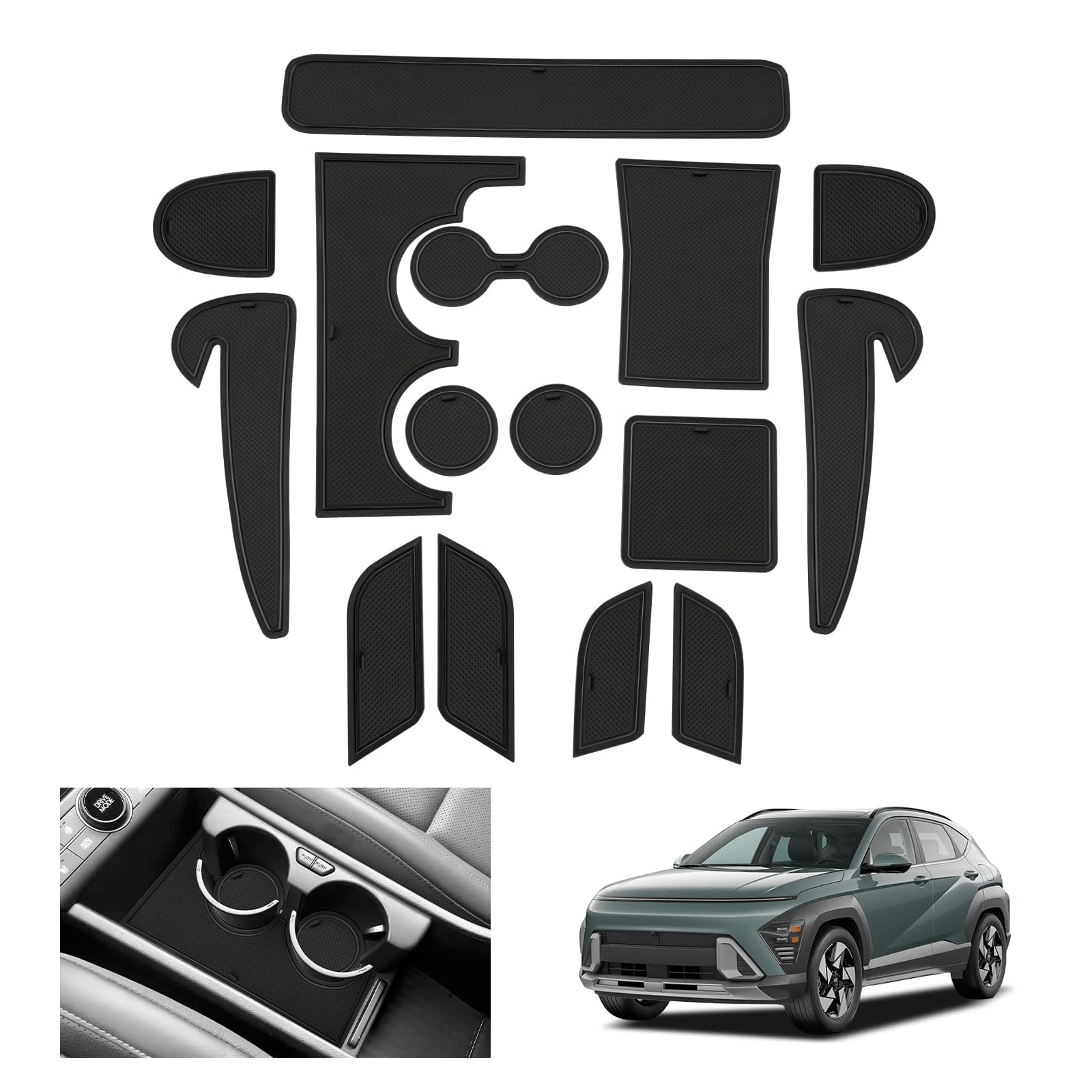 GAFAT Kompatibel mit Hyundai Kona SX2 EV Elektro 2024 2025 Antirutschmatten 🚗💥