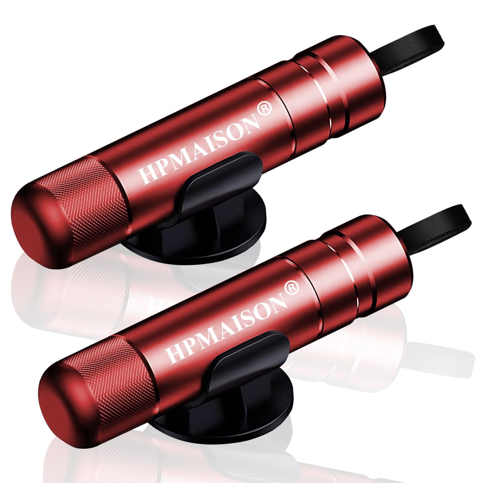 🚗 HPMAISON 2er Set Auto Sicherheitshammer, 2 In 1 Notfallhammer Auto mit Gurtschneider 🛠️