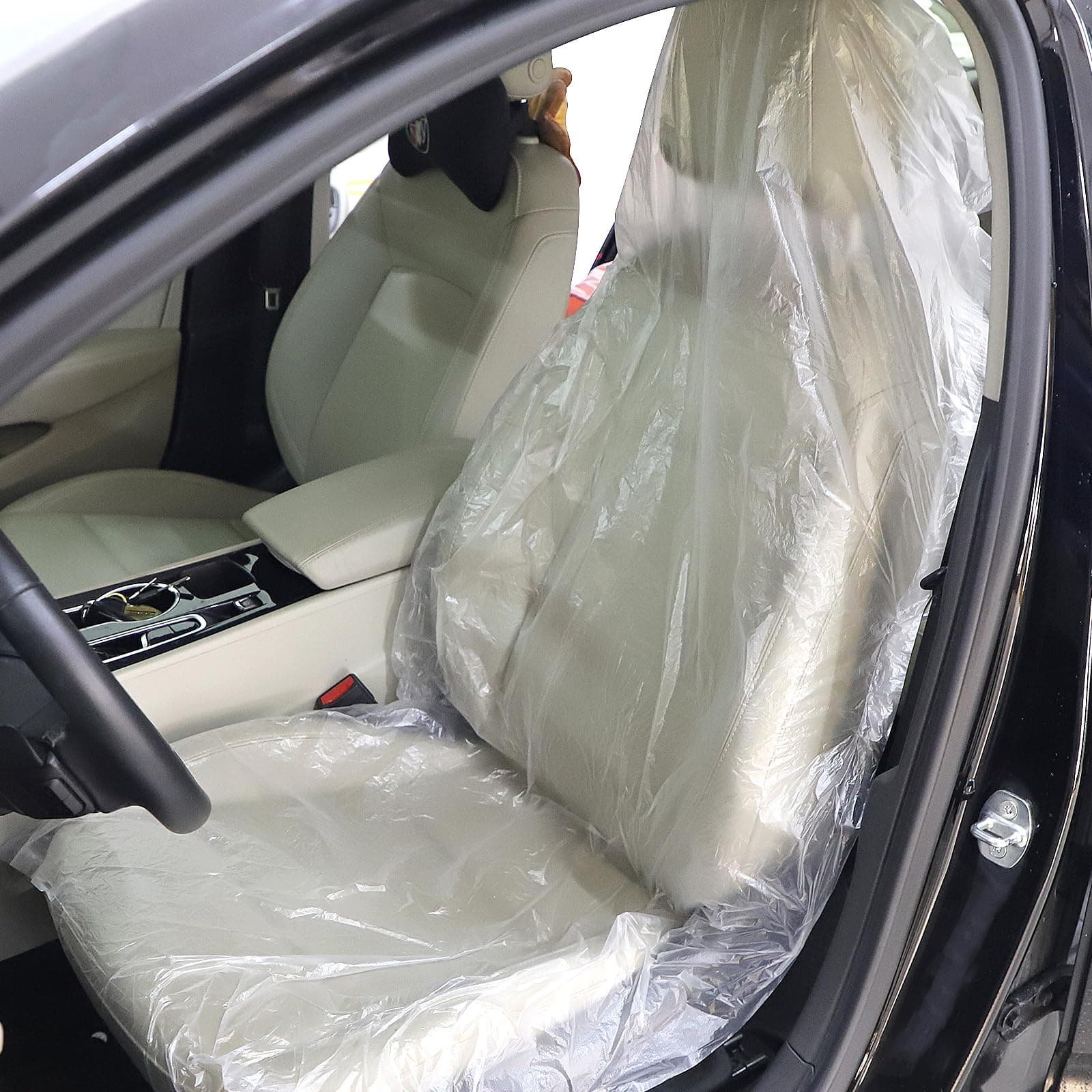 efuturetime 200 PCS Einweg Sitzbezug Auto Vordersitze Transparent Universal Wasserdicht 🚗💦