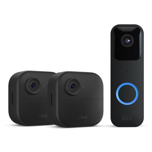 🎥🔒 Blink-Kamera Outdoor 4 + Blink Videotürklingel Schwarz - Angebot!