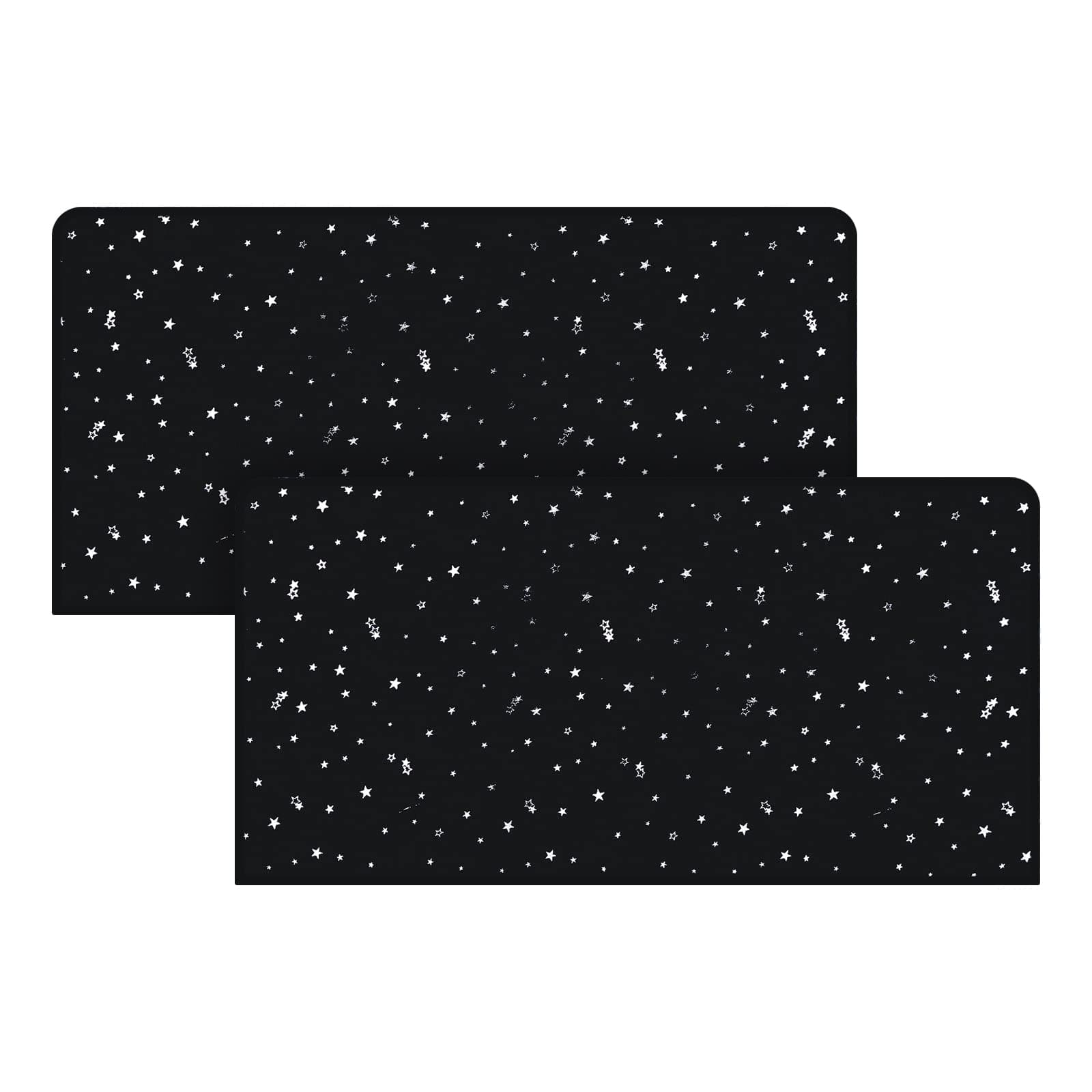 🌞 ZATOOTO Sonnenschutz Auto Vorhang - Auto Sichtschutz Fenster Magnetisch für Baby, Kinder, Gardinen Seitenscheibe für UV-Schutz, Verdunkelung, 100 * 50cm, Schwarz, Groß, 2 Stück 100*50cm, Stern