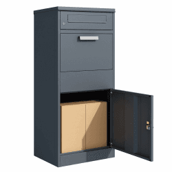 📦🏠 Toboli Paketkasten Anthrazit 500 x 370 x 1120 mm - Private Paketannahme