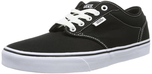 👟 Super Deal: Vans Herren Atwood Sneaker 38.5 EU Schwarz Canvas Blk Wht 187 👟