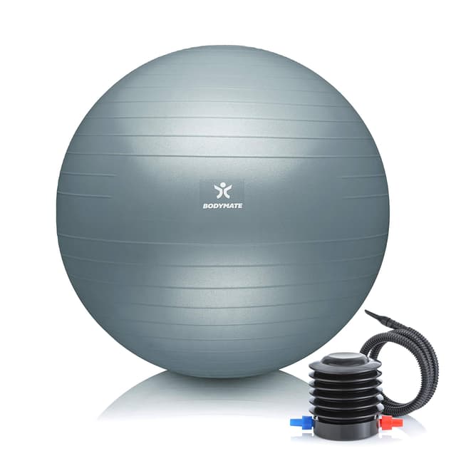 🔥 BODYMATE Gymnastikball Sitzball Trainingsball mit GRATIS E-Book und Pumpe 🏋️‍♂️