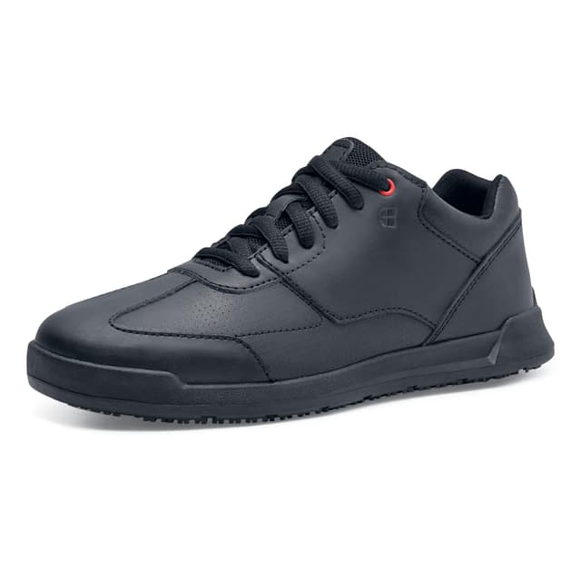 👩‍🍳👟 Shoes for Crews Damen-Arbeits-Sneaker mit rutschhemmender Sohle - Liberty 43 EU Schwarz