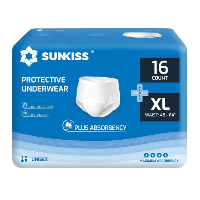 🌞 SUNKISS TrustPlus Inkontinenz Pants für Erwachsene XL 16 Stück 🩲