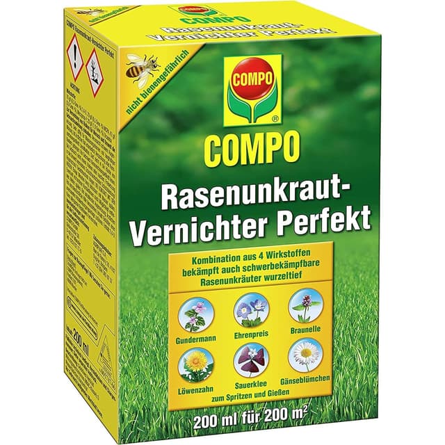 🌿🌺 Top-Angebot: COMPO Rasen Unkrautvernichter Perfekt - 200 ml (200²) 🌺🌿