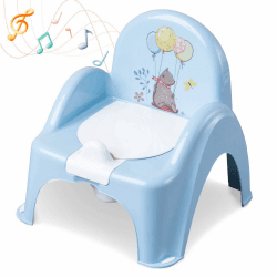 🎶 Babykajo Musikalisches Kinder Töpfchen mit Griff - Hellblau