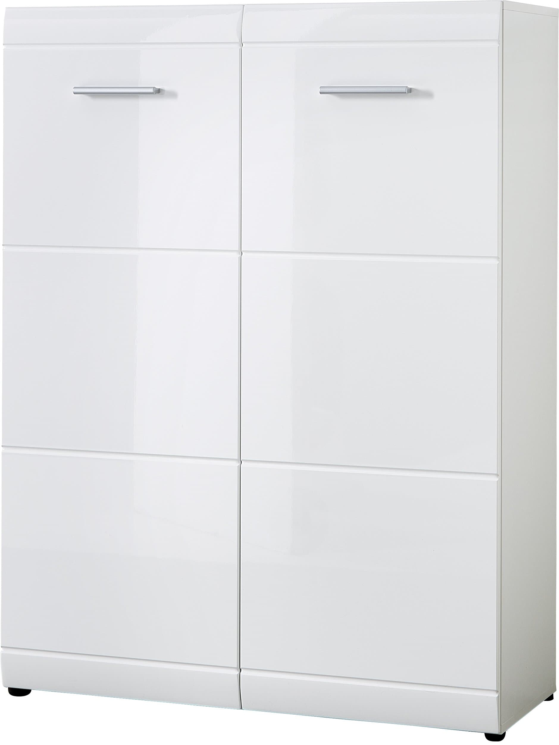 👠🔥 Angebot: Germania 3524-84 Schuhschrank mit Hochglanz-Fronten GW-Adana in Weiß