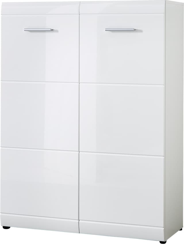 👠🔥 Angebot: Germania 3524-84 Schuhschrank mit Hochglanz-Fronten GW-Adana in Weiß