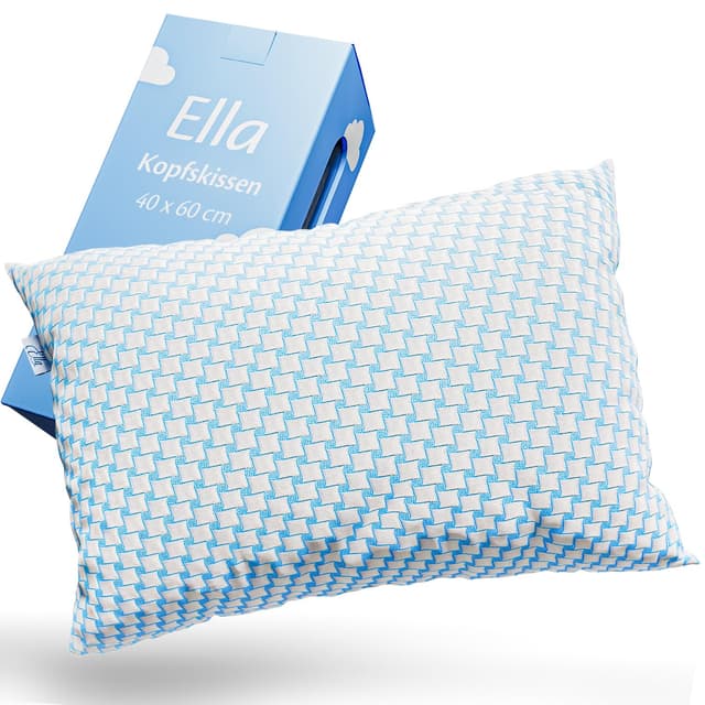Ella Nackenstützkissen 40x60 - Ergonomisches Kopfkissen mit Verstellbarer Füllung 😴