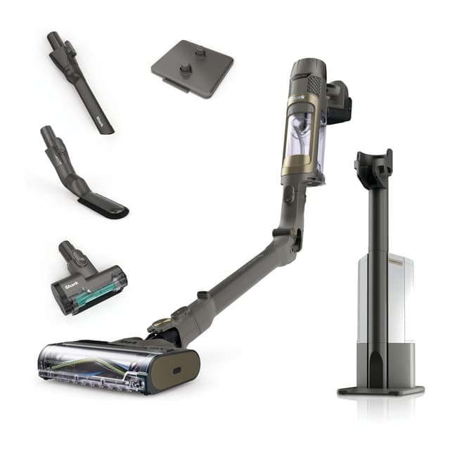 🦈 Shark PowerDetect Empty IP3225EUT Stabstaubsauger, Grau, 0,7 Liter PowerDetect & Auto Empty + Werkzeugstation