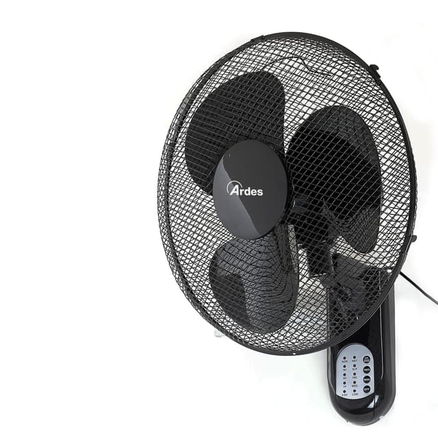 🌀ARDES Wandventilator mit 3 rotierenden Flügeln (40 cm) - Schwarz AR5W40R 🌀