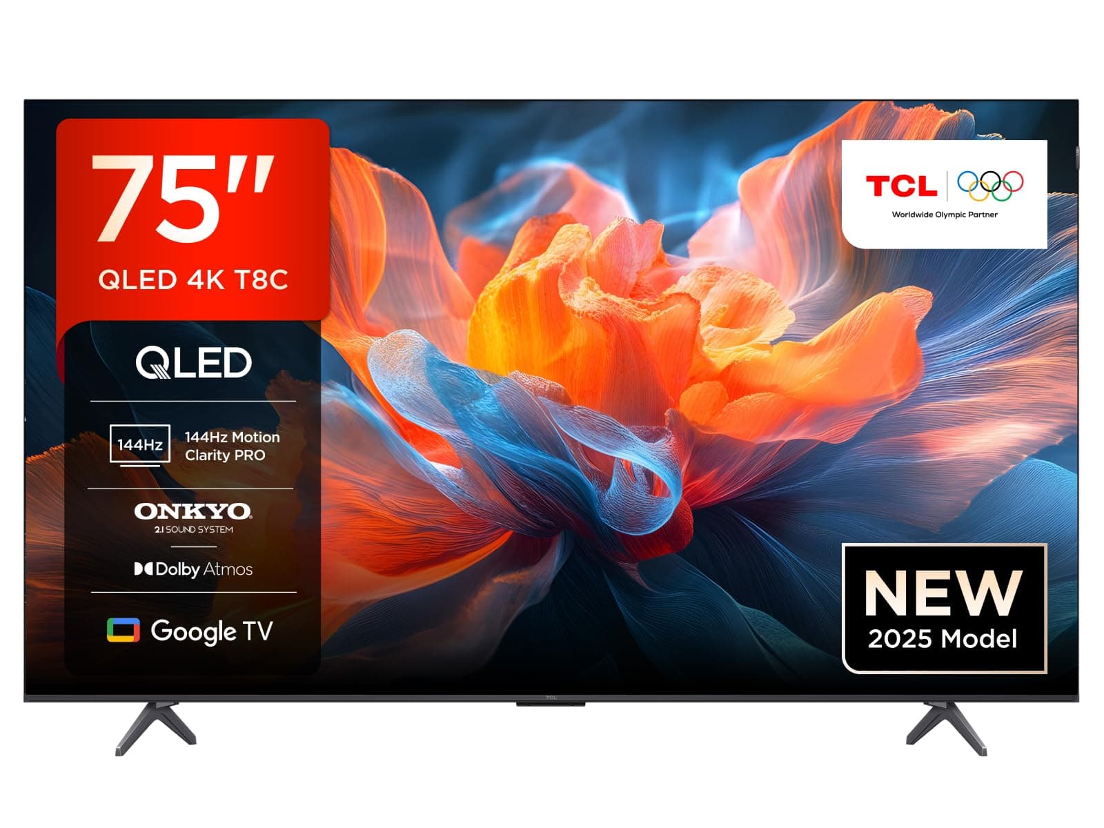 🌟 Angebot: TCL 75T8C 75 Zoll QLED Fernseher Gaming Smart Google TV 🌟