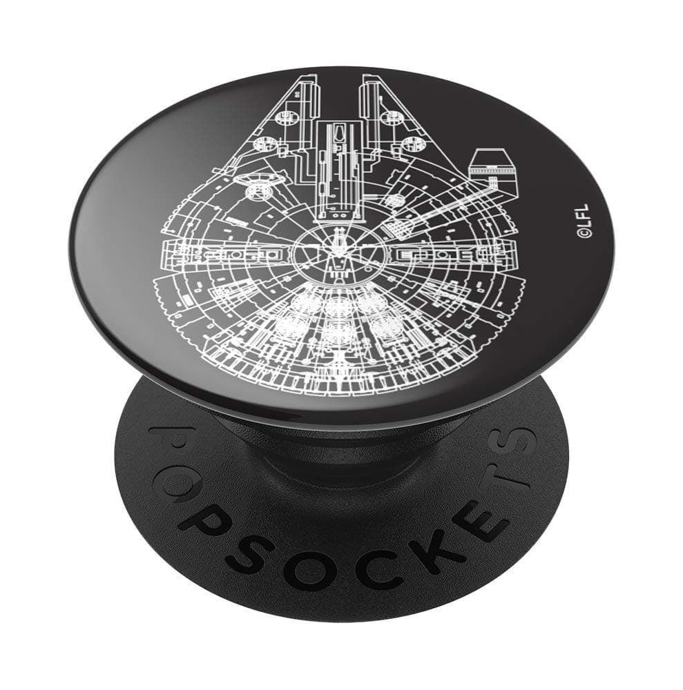 🚀 Deal des Tages: PopSockets PopGrip - Millenium Falcon Aluminum 🌌