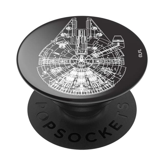 🚀 Deal des Tages: PopSockets PopGrip - Millenium Falcon Aluminum 🌌