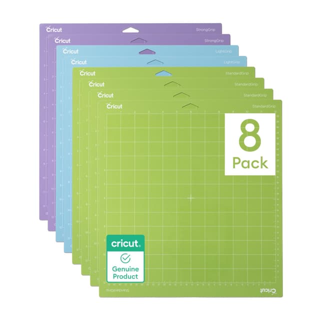 🎨 Cricut Matten-Mixpack 30,5 x 30,5 cm (8er-Pack) Sortimentspackung (8 ct) - 28% Rabatt!