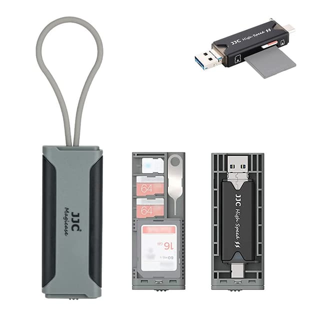 🌟 JJC Speicherkarten-Hülle mit USB 3.0 Multifunktions-Kartenleser 🌟